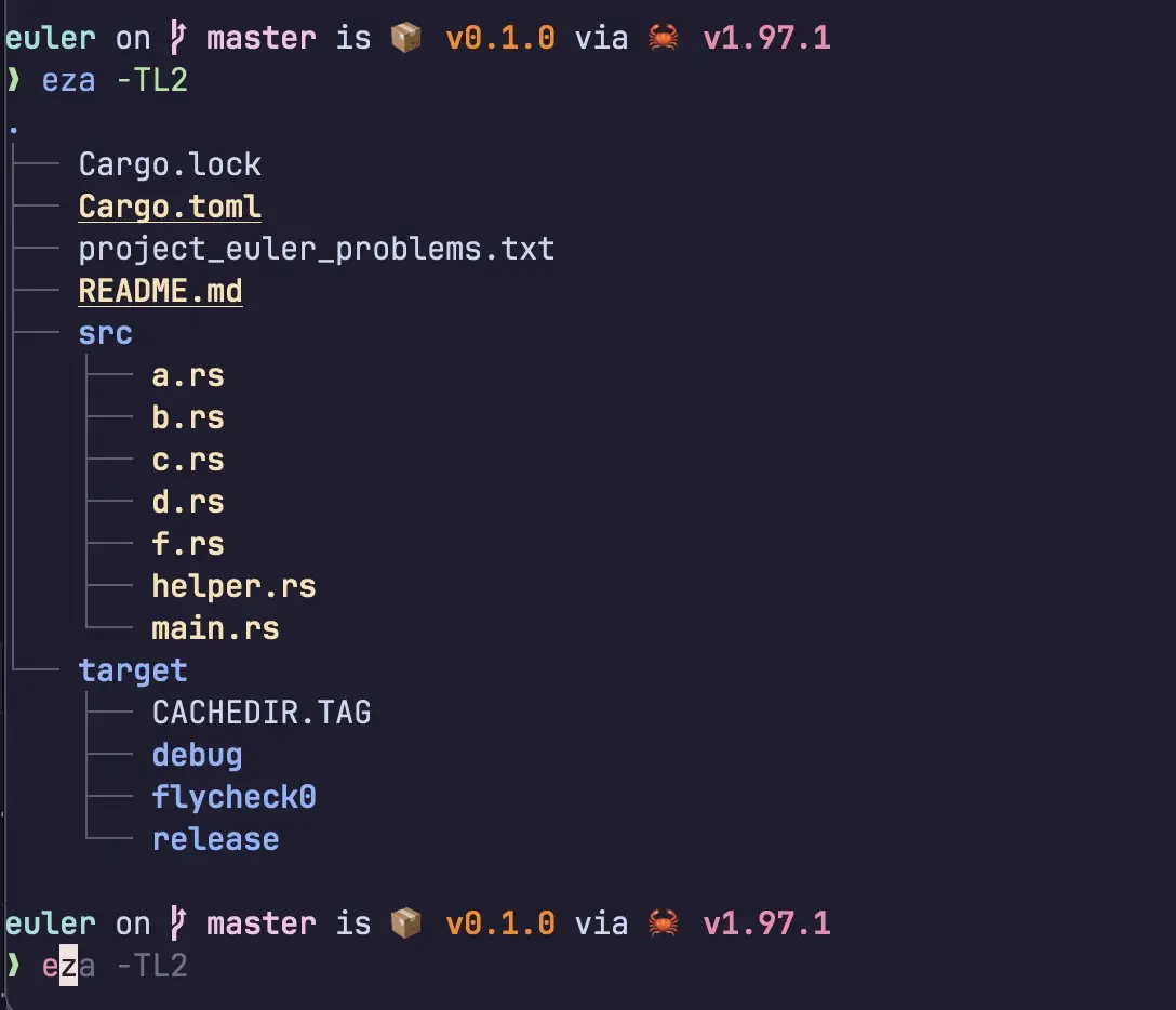 fish showing the last command