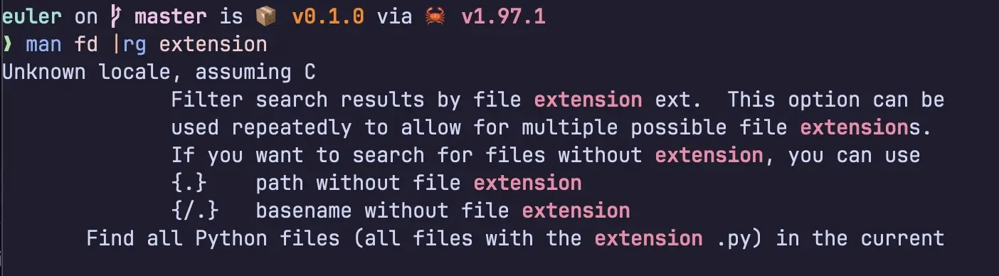 ripgrep as grep replacement