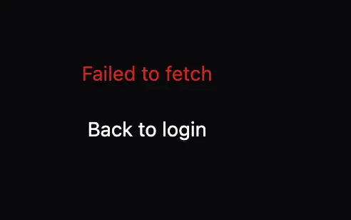 login fail