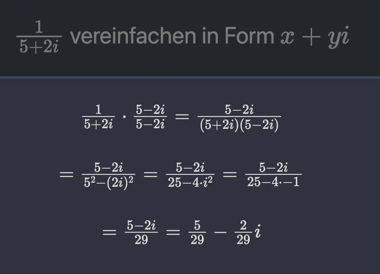 an anki card, where I have to simplify an expression