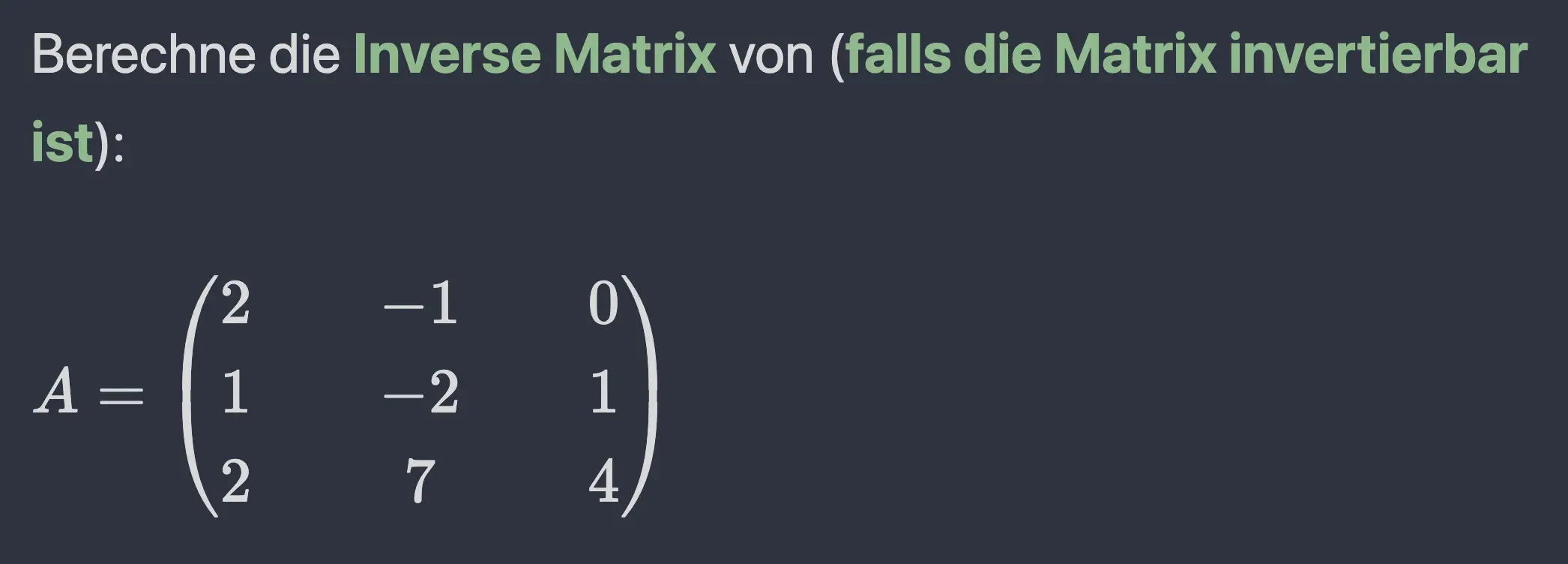 inverse matrix anki
